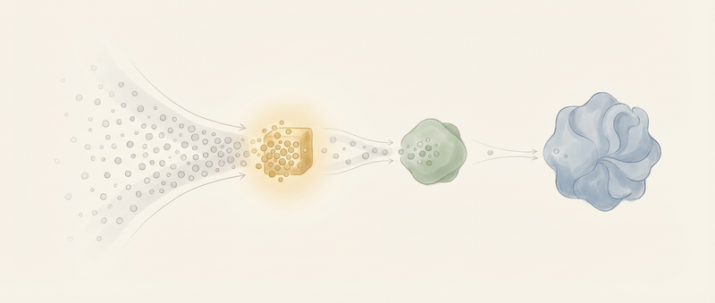 Incoming requests flowing through tiers: most handled by a small local model, fewer by a medium model, and only rare cases reaching the frontier model